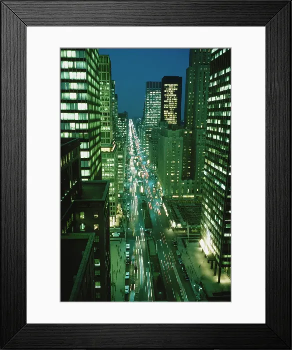 Framed Print : Manhattan At Night Framed Print : Manhattan At Night