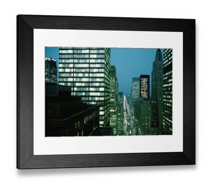 Framed Print : Manhattan At Night Framed Print : Manhattan At Night