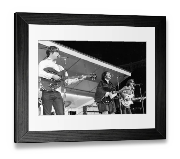 Framed Print : The Byrds. NEW YORK - 1966 The Byrds perform in 1966.