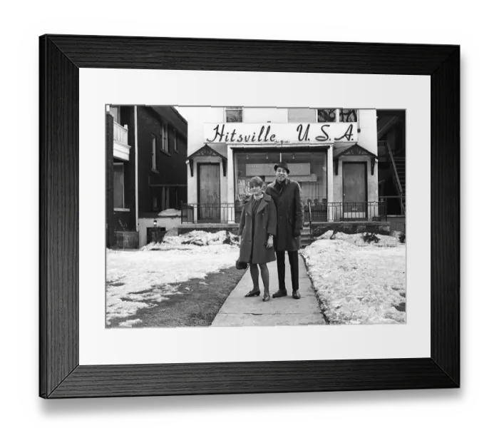 Framed Print : Smokey Robinson Outside of Motown Records Framed Print : Smokey Robinson Outside of Motown Records