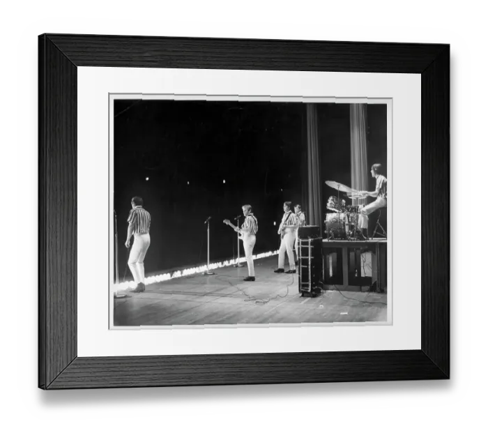 Framed Print : Beach Boys Performing In Striped Shirts Framed Print : Beach Boys Performing In Striped Shirts
