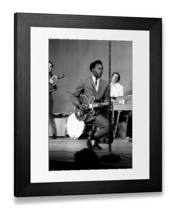 Framed Print : Chuck Berry Performing Framed Print : Chuck Berry Performing