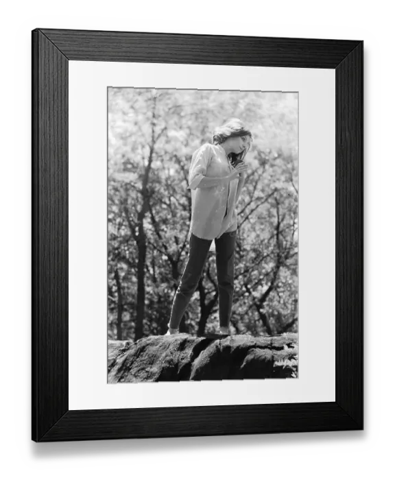 Framed Print : Barbra Streisand In Central Park Framed Print : Barbra Streisand In Central Park