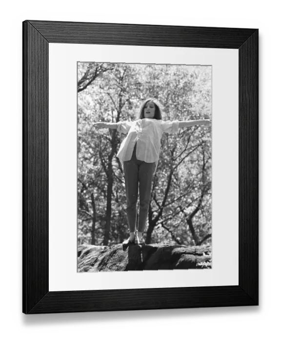 Framed Print : Barbra Streisand In Central Park Framed Print : Barbra Streisand In Central Park
