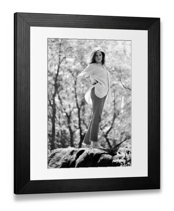 Framed Print : Barbra Streisand In Central Park Framed Print : Barbra Streisand In Central Park
