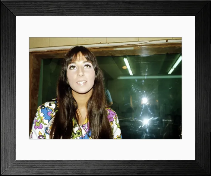 Framed Print : Cher Recording Framed Print : Cher Recording
