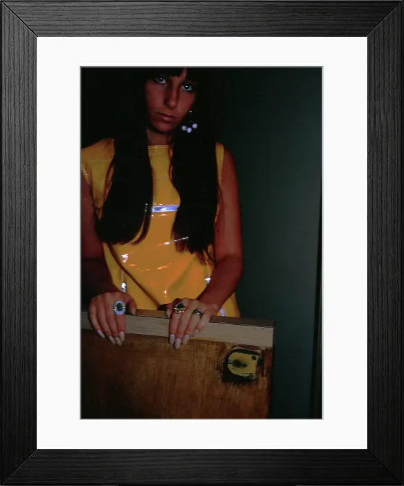 Framed Print : Cher Recording Framed Print : Cher Recording