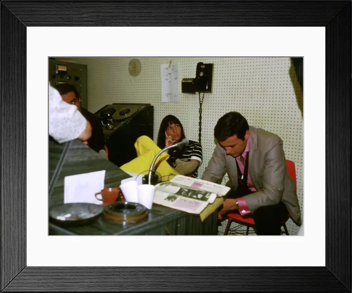 Framed Print : Cher Recording Framed Print : Cher Recording