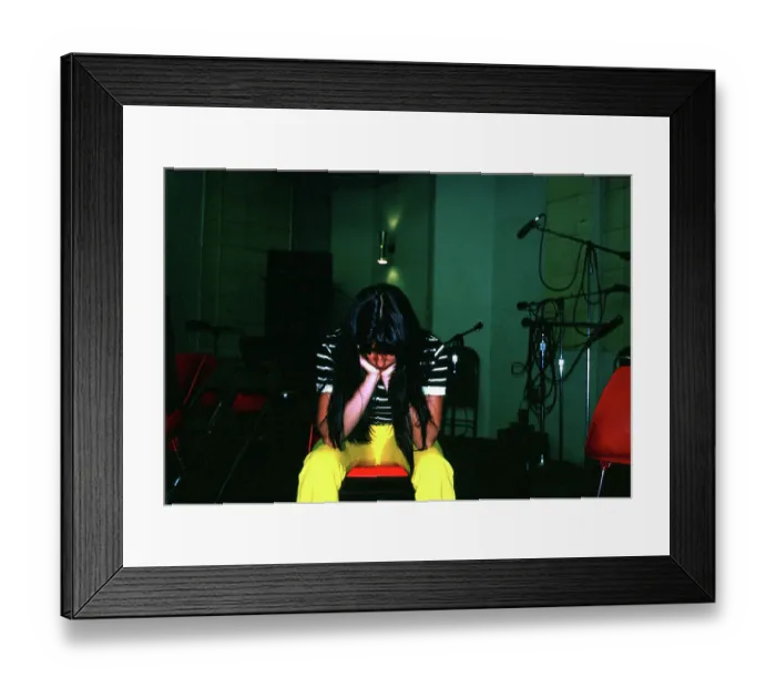Framed Print : Cher Recording Framed Print : Cher Recording