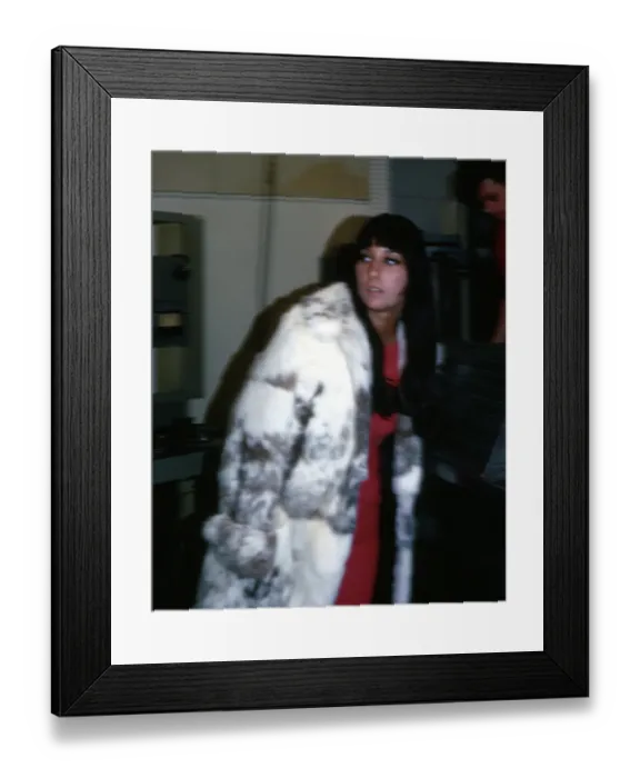 Framed Print : Cher Recording Framed Print : Cher Recording