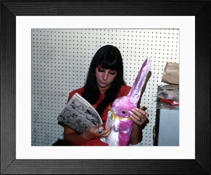 Framed Print : Cher Recording Framed Print : Cher Recording