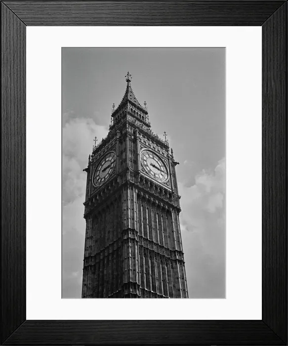 Framed Print : Big Ben At The Houses Of Parliament Framed Print : Big Ben At The Houses Of Parliament