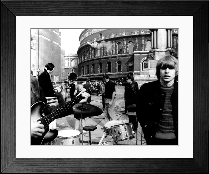 Framed Print : The Yardbirds With Beck Performing Outside Framed Print : The Yardbirds With Beck Performing Outside