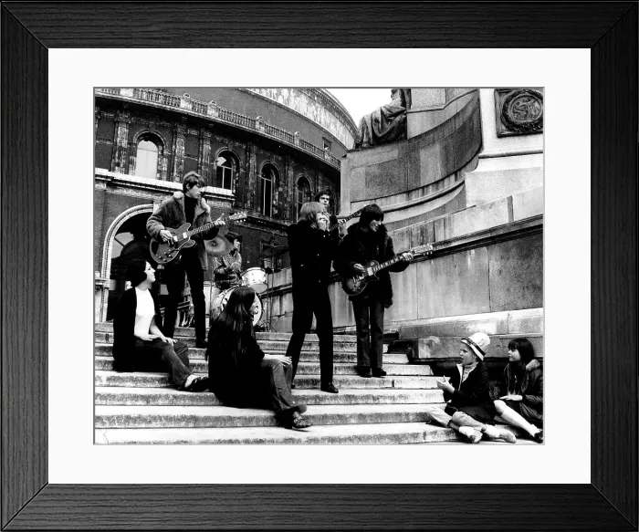 Framed Print : The Yardbirds With Beck Performing Outside Framed Print : The Yardbirds With Beck Performing Outside