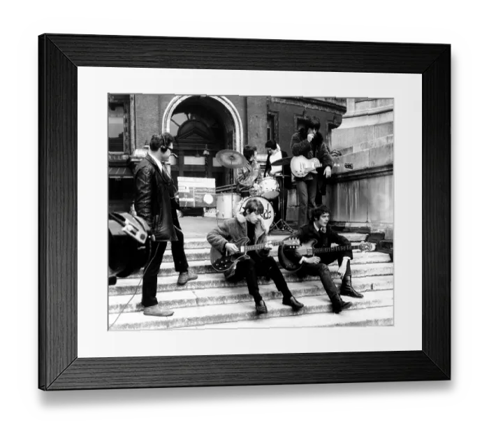 Framed Print : The Yardbirds With Beck Performing Outside Framed Print : The Yardbirds With Beck Performing Outside
