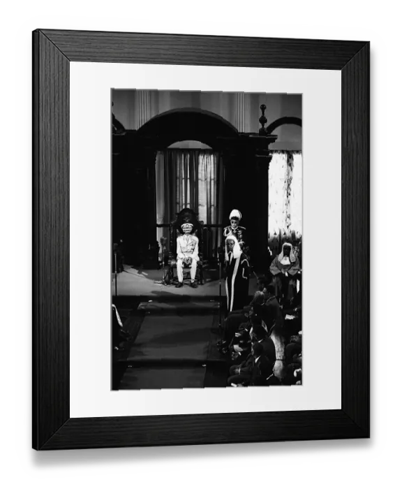 Framed Print : Haile Selassie Addresses Parliament In Port Of Spain Trinidad Framed Print : Haile Selassie Addresses Parliament In Port Of Spain Trinidad