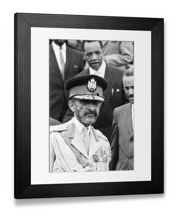Framed Print : Haile Selassie Arrives In Port Of Spain Trinidad Framed Print : Haile Selassie Arrives In Port Of Spain Trinidad