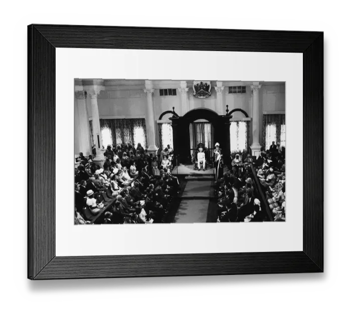 Framed Print : Haile Selassie Addresses Parliament In Port Of Spain Trinidad Framed Print : Haile Selassie Addresses Parliament In Port Of Spain Trinidad