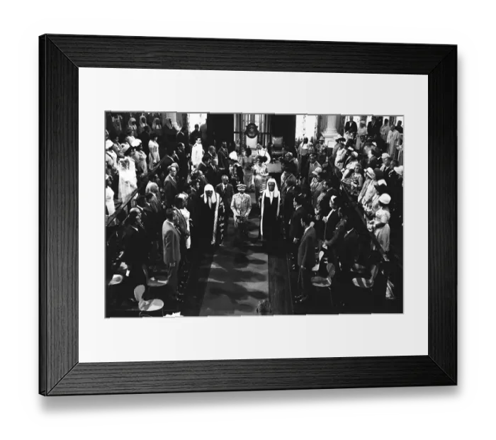 Framed Print : Haile Selassie Leaves Parliament In Port Of Spain Trinidad