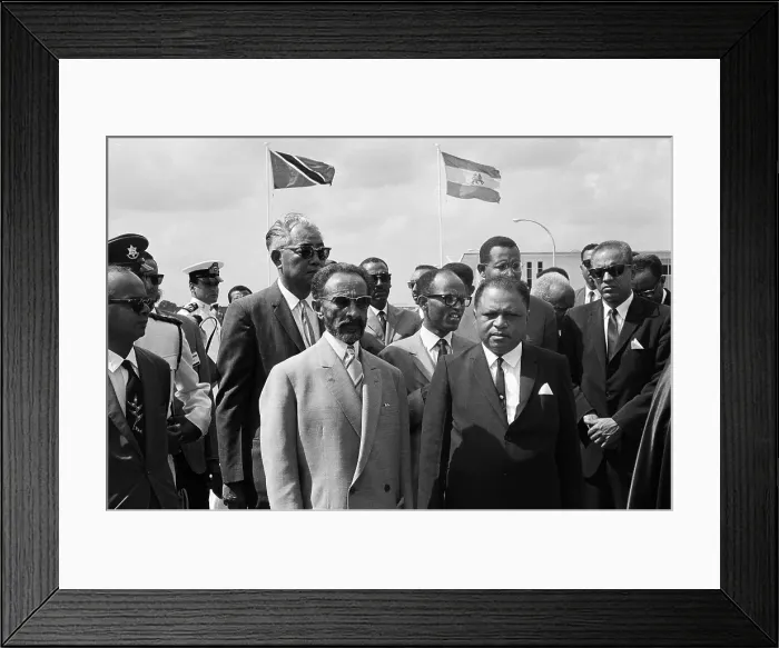 Framed Print : Haile Selassie In Port Of Spain Trinidad Framed Print : Haile Selassie In Port Of Spain Trinidad