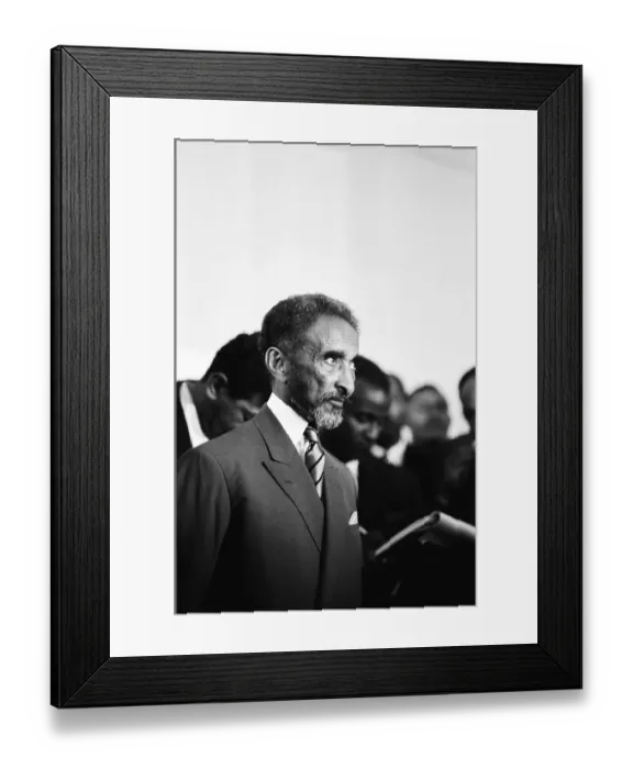 Framed Print : Haile Selassie Attends A Reception In Kingston Jamaica Framed Print : Haile Selassie Attends A Reception In Kingston Jamaica