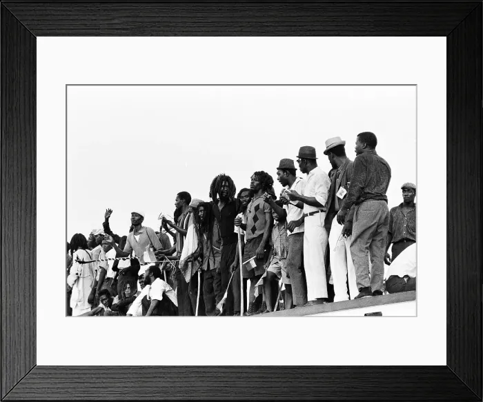 Framed Print : Crowds Of Rastafarians Await The Arrival Of Haile Selassie In Kingston Jamaica Framed Print : Crowds Of Rastafarians Await The Arrival Of Haile Selassie In Kingston Jamaica
