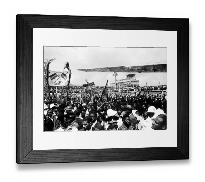 Framed Print : Crowds Of Rastafarians Await The Arrival Of Haile Selassie In Kingston Jamaica Framed Print : Crowds Of Rastafarians Await The Arrival Of Haile Selassie In Kingston Jamaica