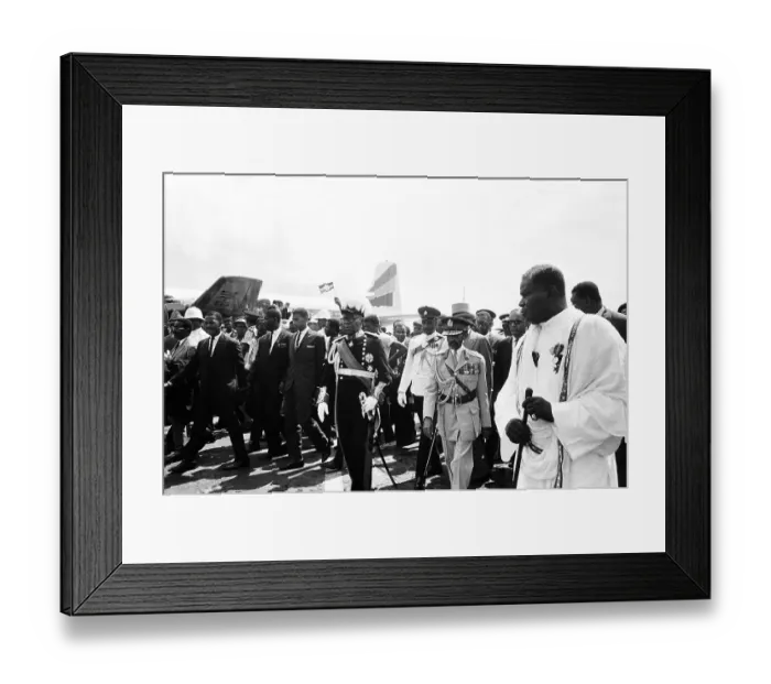 Framed Print : Haile Selassie Arrives In Kingston Jamaica Framed Print : Haile Selassie Arrives In Kingston Jamaica
