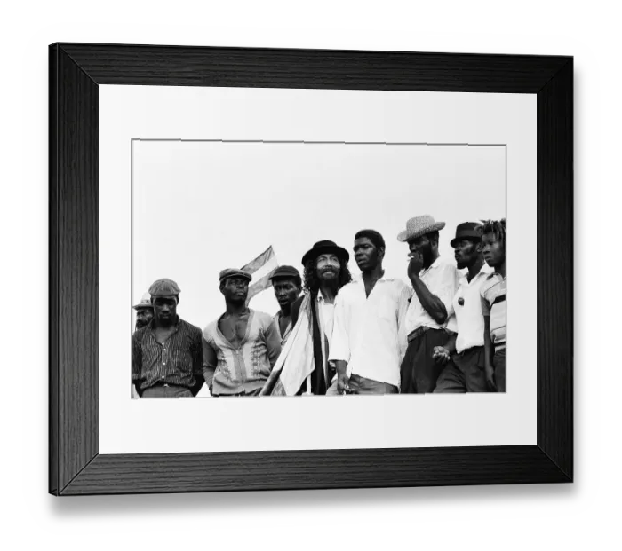 Framed Print : Crowds Of Rastafarians Await The Arrival Of Haile Selassie In Kingston Jamaica Framed Print : Crowds Of Rastafarians Await The Arrival Of Haile Selassie In Kingston Jamaica