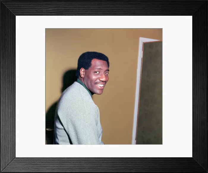 Framed Print : Otis Redding Portrait In England Framed Print : Otis Redding Portrait In England
