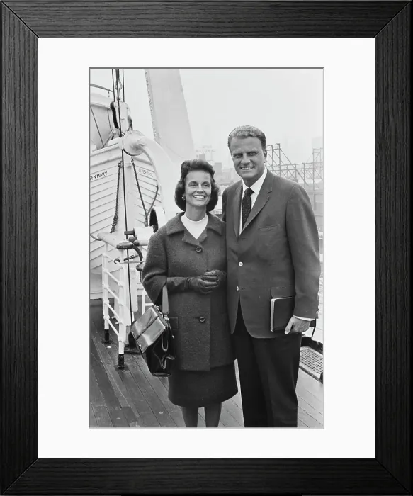 Framed Print : Billy & Ruth Set Sail For Their London Crusade Framed Print : Billy & Ruth Set Sail For Their London Crusade