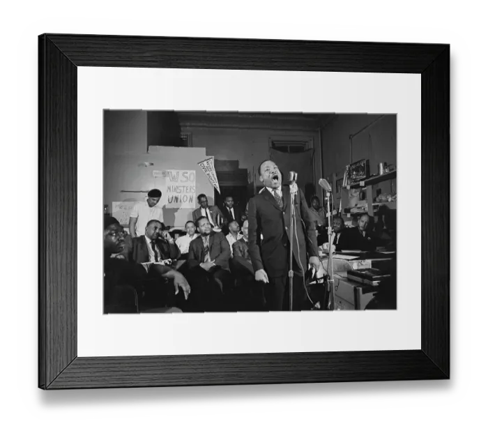 Framed Print : MLK In Chicago Framed Print : MLK In Chicago