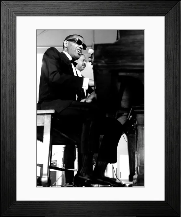 Framed Print : Ray Charles At Sound Blast 66