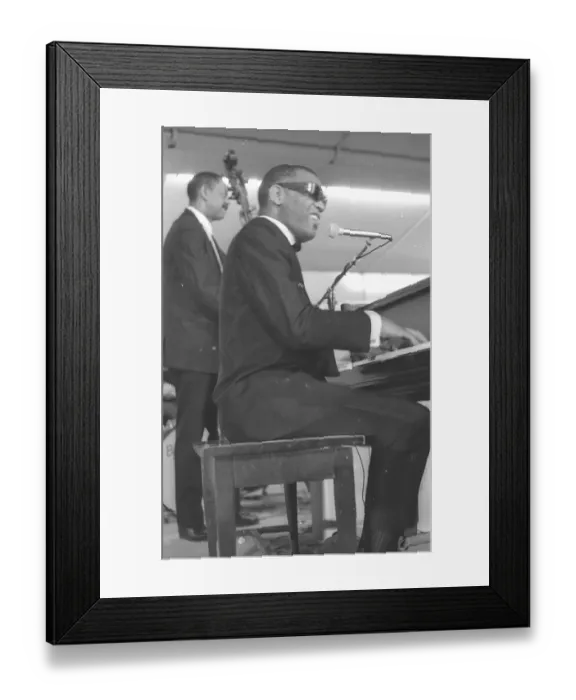 Framed Print : Ray Charles At Sound Blast 66 Framed Print : Ray Charles At Sound Blast 66