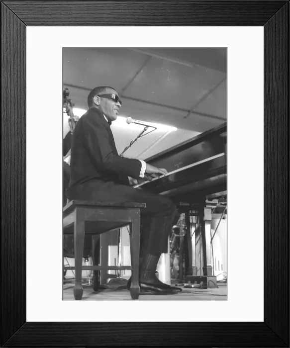 Framed Print : Ray Charles At Sound Blast 66 Framed Print : Ray Charles At Sound Blast 66