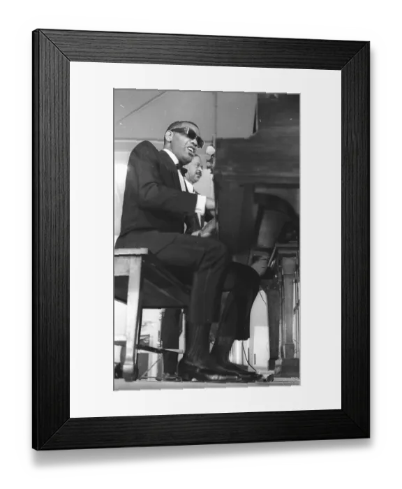 Framed Print : Ray Charles At Sound Blast 66 Framed Print : Ray Charles At Sound Blast 66