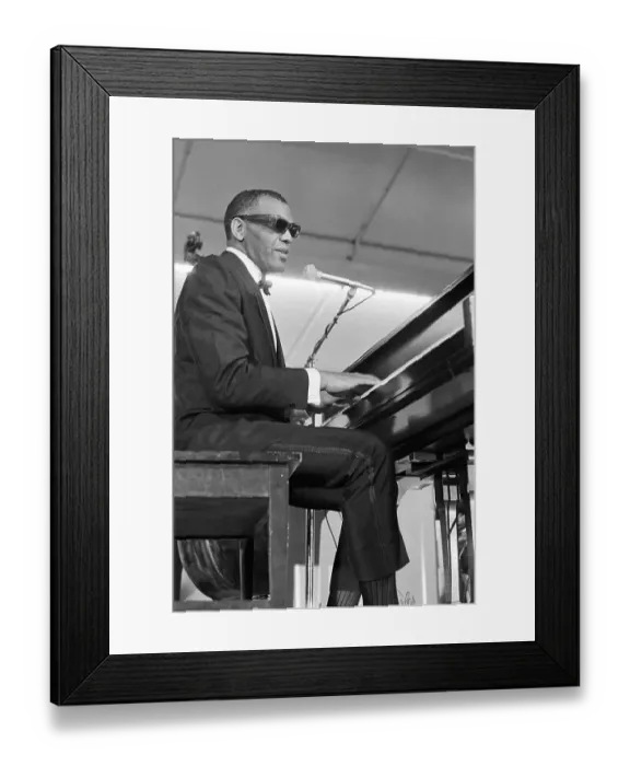 Framed Print : Ray Charles At Sound Blast 66 Framed Print : Ray Charles At Sound Blast 66