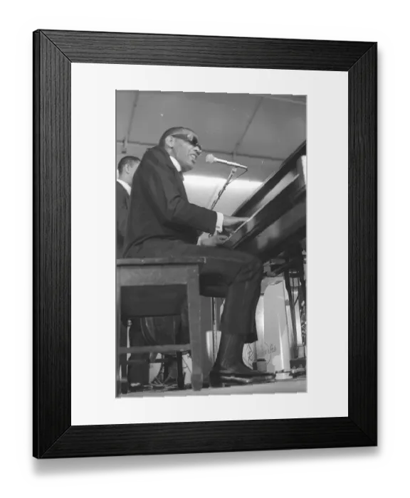Framed Print : Ray Charles At Sound Blast 66 Framed Print : Ray Charles At Sound Blast 66