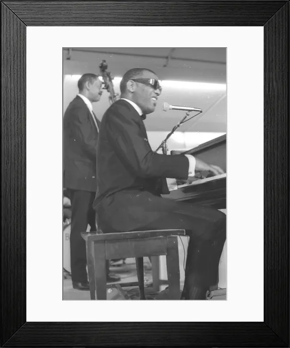 Framed Print : Ray Charles At Sound Blast 66 Framed Print : Ray Charles At Sound Blast 66