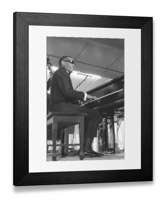 Framed Print : Ray Charles At Sound Blast 66 Framed Print : Ray Charles At Sound Blast 66