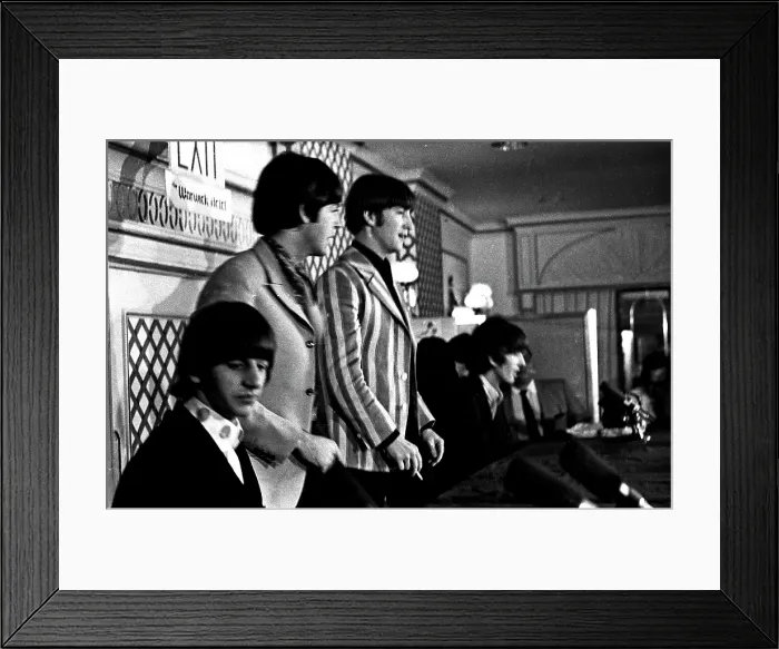 Framed Print : Beatles Shea Stadium Press Conference