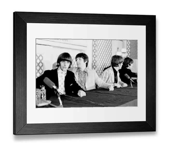 Framed Print : Beatles Shea Stadium Press Conference Framed Print : Beatles Shea Stadium Press Conference