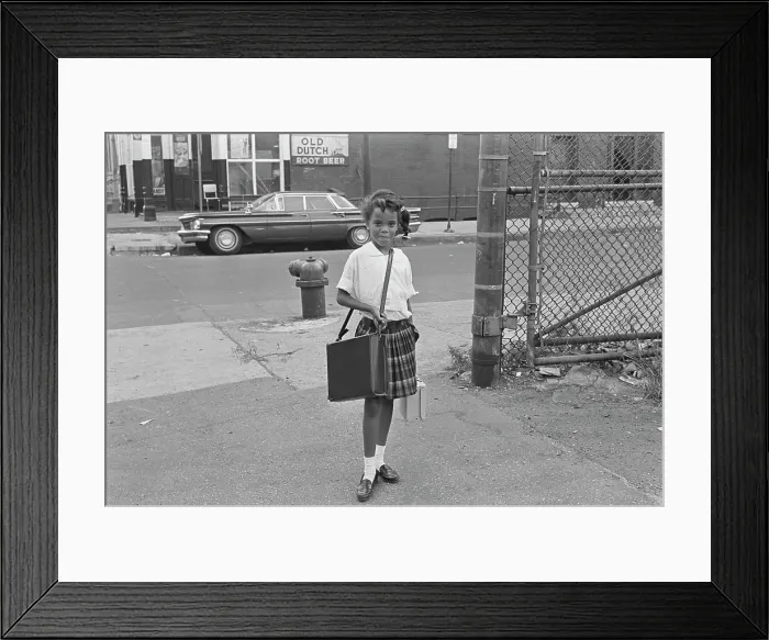Framed Print : Chicago Schoolgirl Framed Print : Chicago Schoolgirl