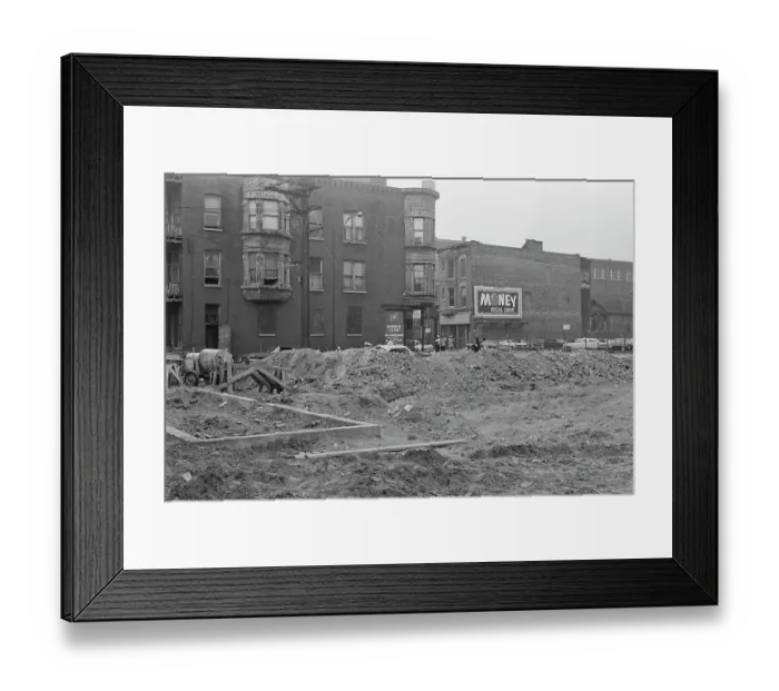 Framed Print : Chicago Building Site Framed Print : Chicago Building Site