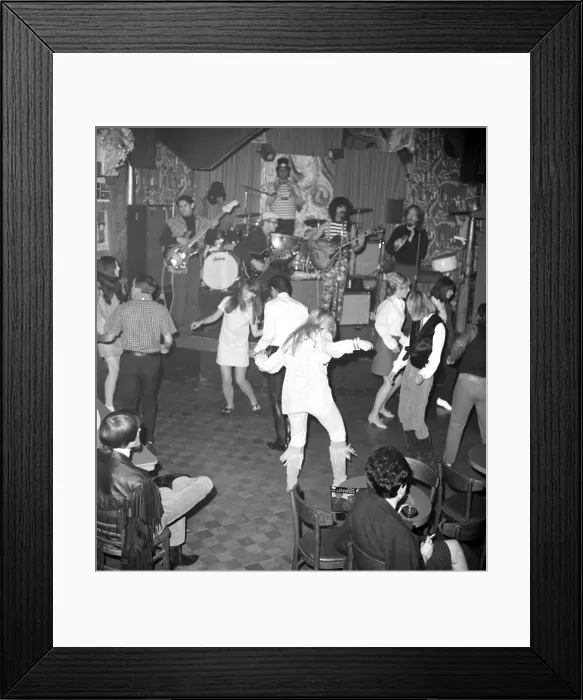 Framed Print : Frank Zappa & The Mothers Of Invention Performing Framed Print : Frank Zappa & The Mothers Of Invention Performing