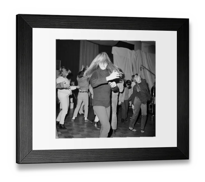 Framed Print : Dancers at Frank Zappa Concert