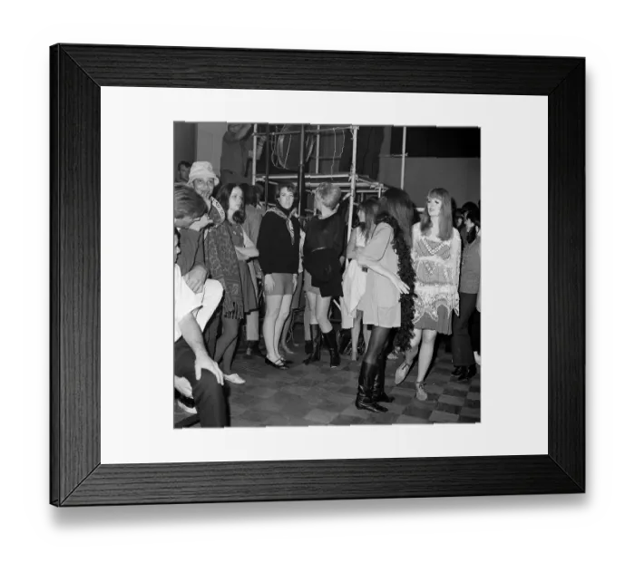 Framed Print : Dancers at Frank Zappa Concert