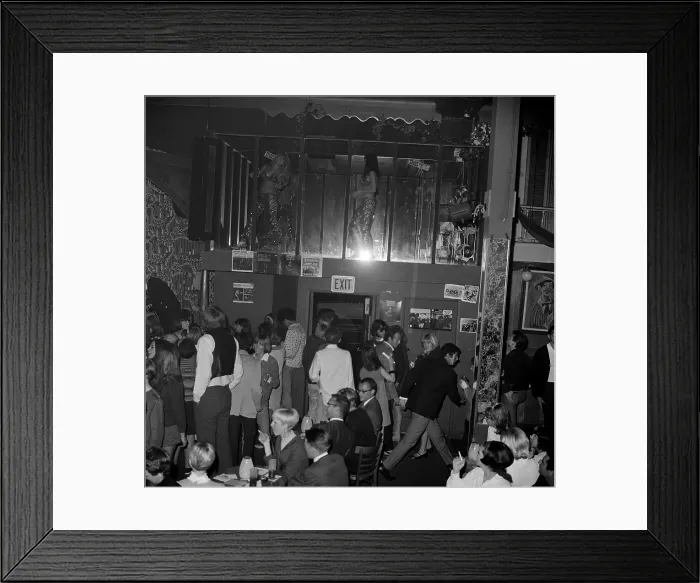 Framed Print : Dancers at Frank Zappa Concert