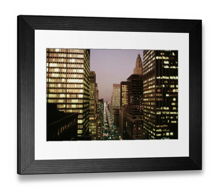 Framed Print : Manhattan At Night Framed Print : Manhattan At Night