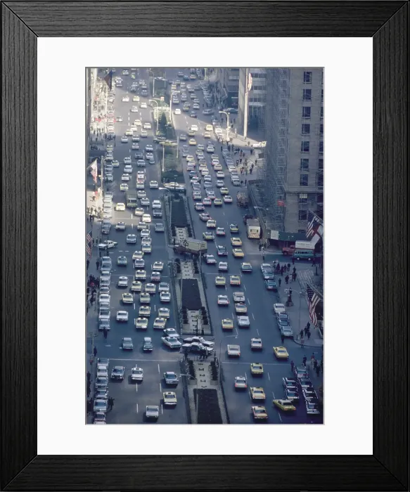 Framed Print : Manhattan Taxis Framed Print : Manhattan Taxis